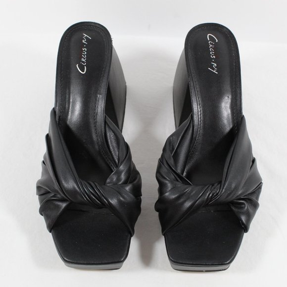 Sam Edelman Circus NY Marianna Block Heeled Sandal - Black 8M - Picture 3 of 5